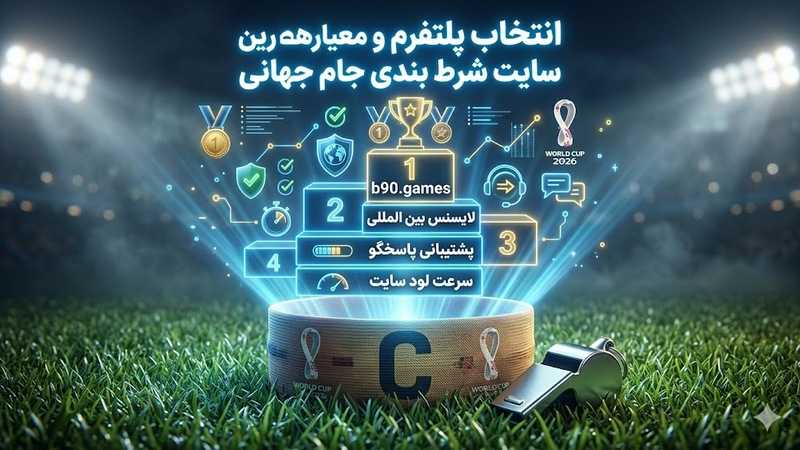 بخش اول: انتخاب پلتفرم و معیارهای بهترین سایت شرط بندی جام جهانی